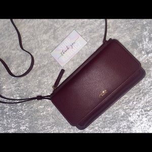 Tumi Belden Leather Wallet Crossbody Bag